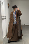 AVIVA JIFEI XUE Reversible long kimono jacket with vintage patch lining SO-KJL-2